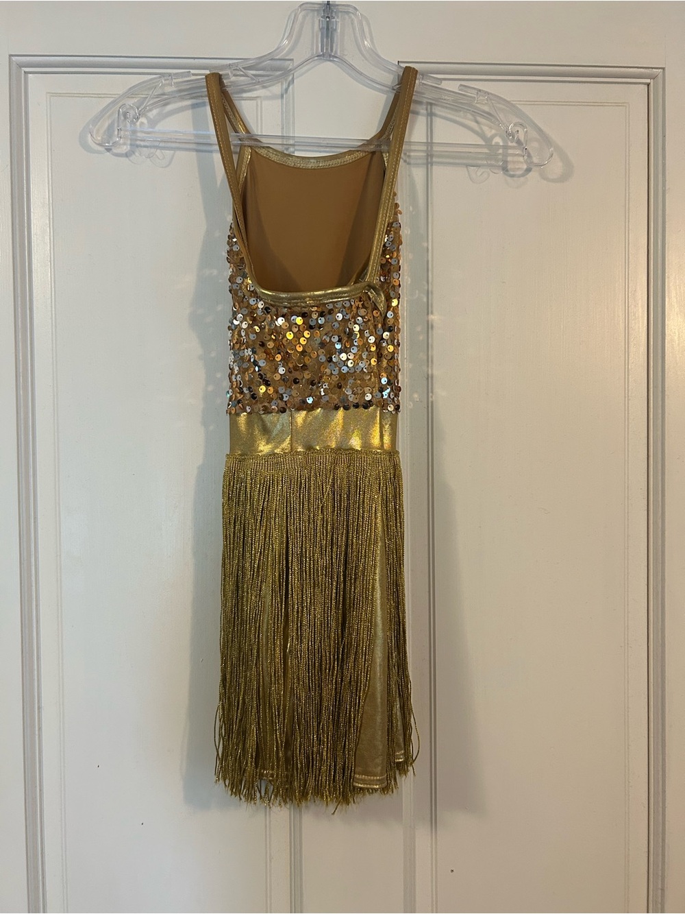 Wish Gold Sequin Fringe Dance Costume